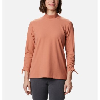 Columbia Firwood Ribbed Knit Three-Quarter Sleeve, Sudaderas Rosas Para Mujer | 497638-NWO